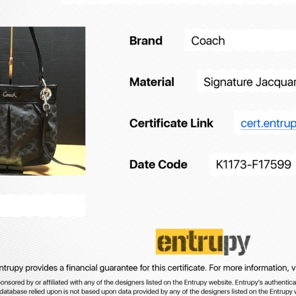 COACH Handbag 2way Shoulder Bag F17599 Ashley Canvas Signature Ladies - Picture 4 of 4